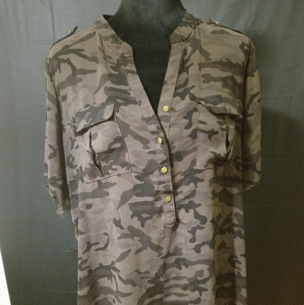 Camouflage blouse
